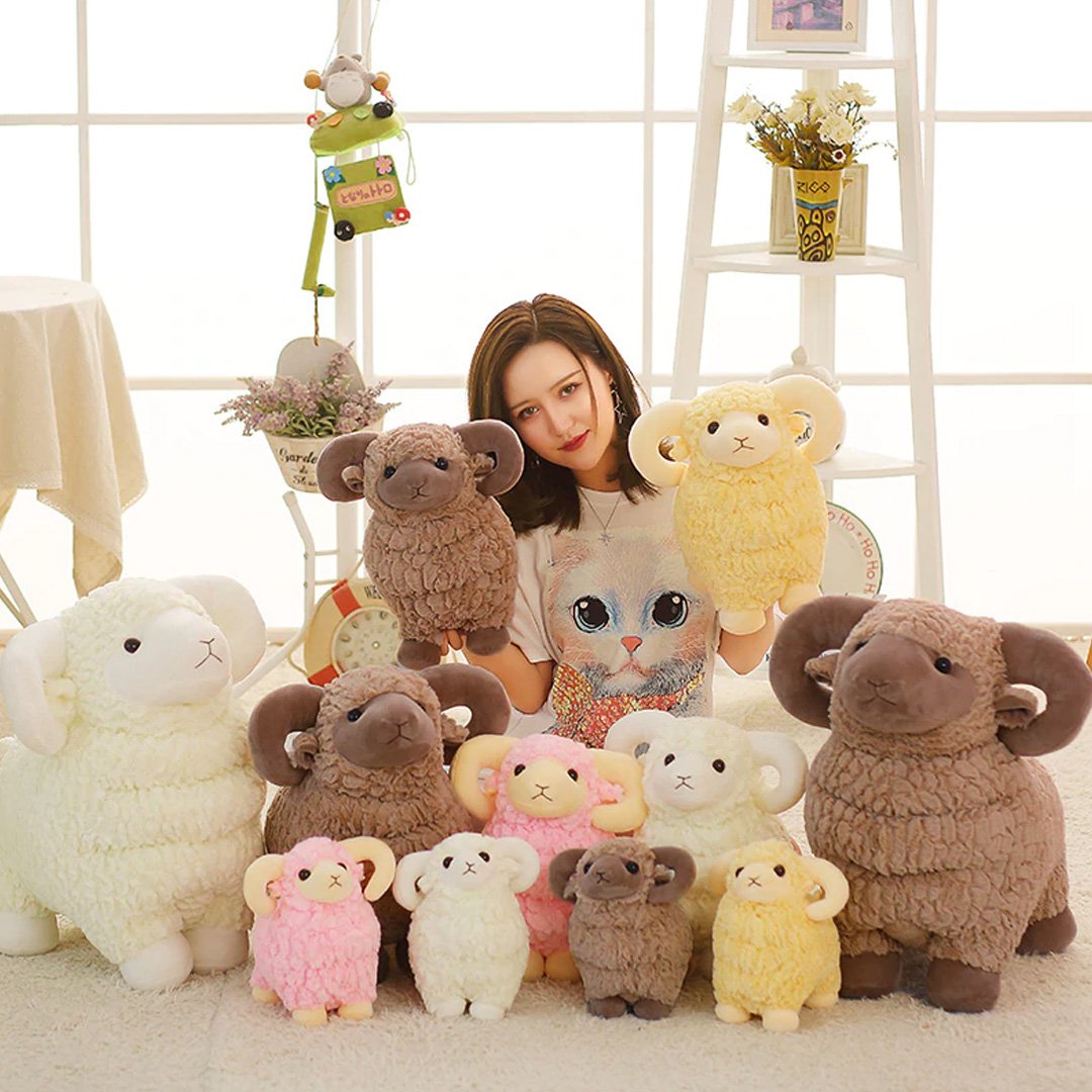 Big Horn Sheep Stuffed Animal Toy - Fesara
