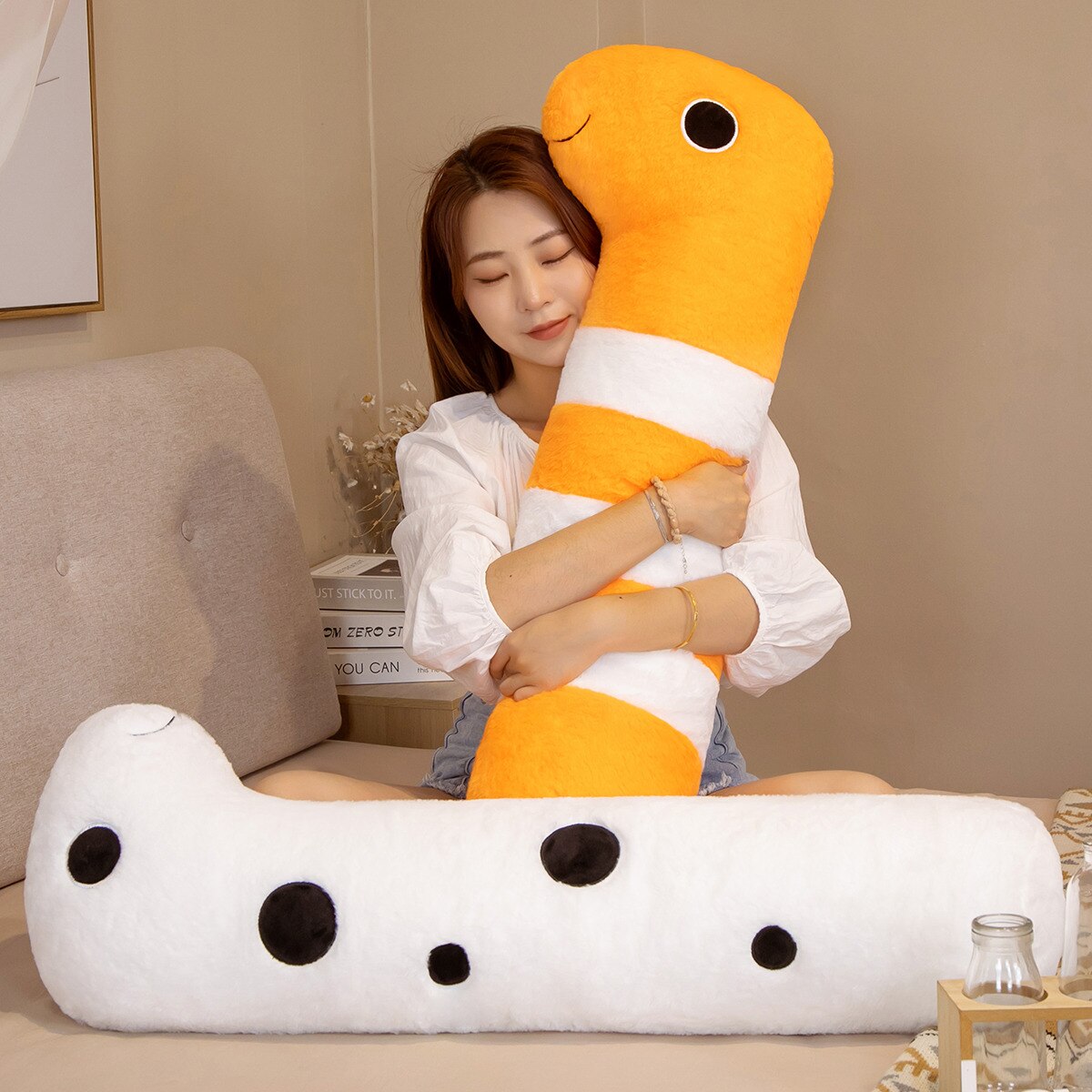 Cute Sea Life Orange Plush Toy