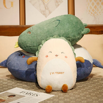 Cute Fluffy Pancake Plush Toy Set