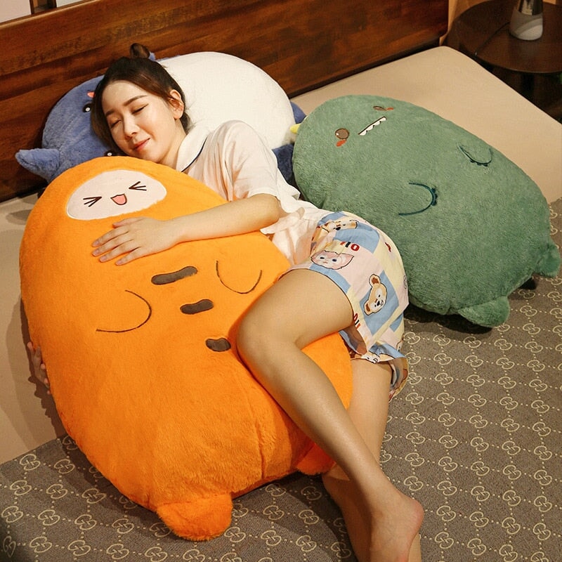 Cute Fluffy Pancake Plush Toy Set