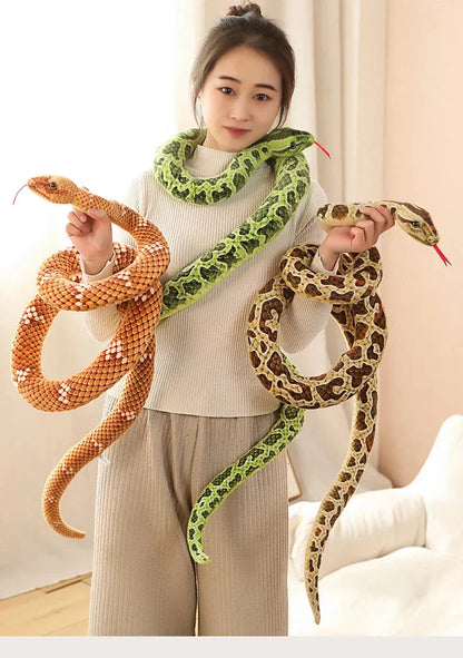Colorful Snake Stuffed Animal Toy