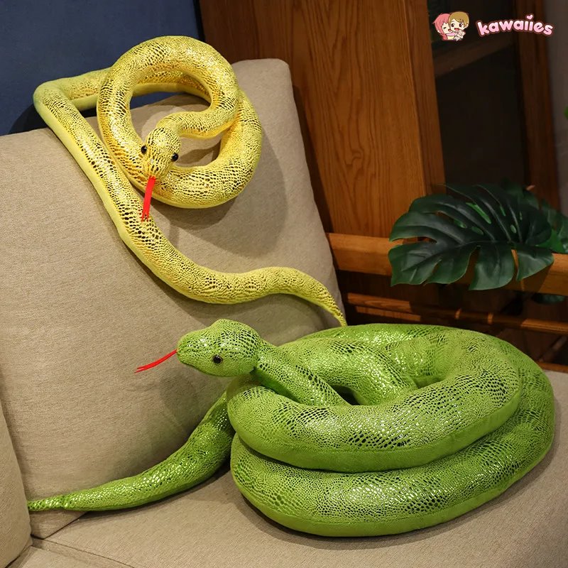 Colorful Large Soft Snake Toys - Fesara