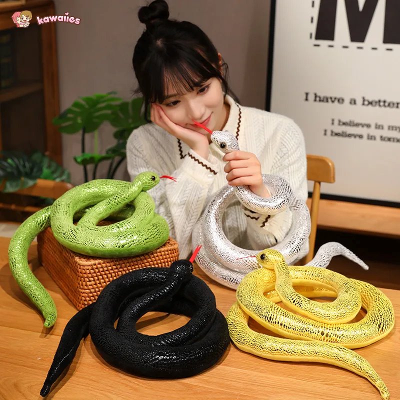 Colorful Large Soft Snake Toys