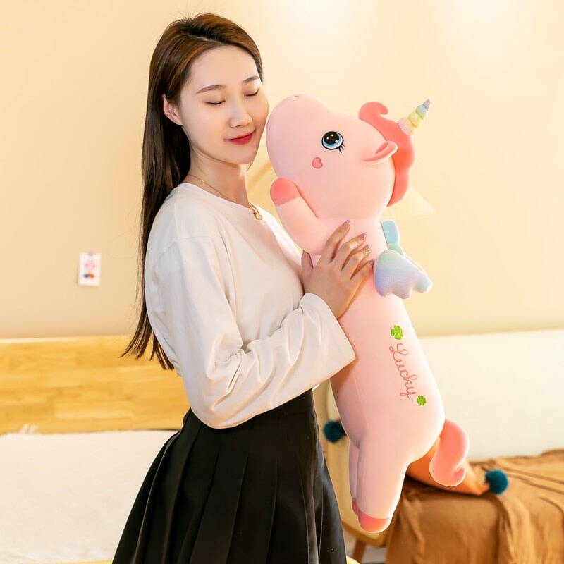 Pastel Pink Cute Unicorn Soft Toy - Fesara