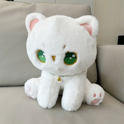 Soft Cuddly White Kitten Plush Toy