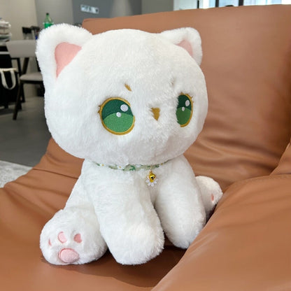 Soft Cuddly White Kitten Plush Toy