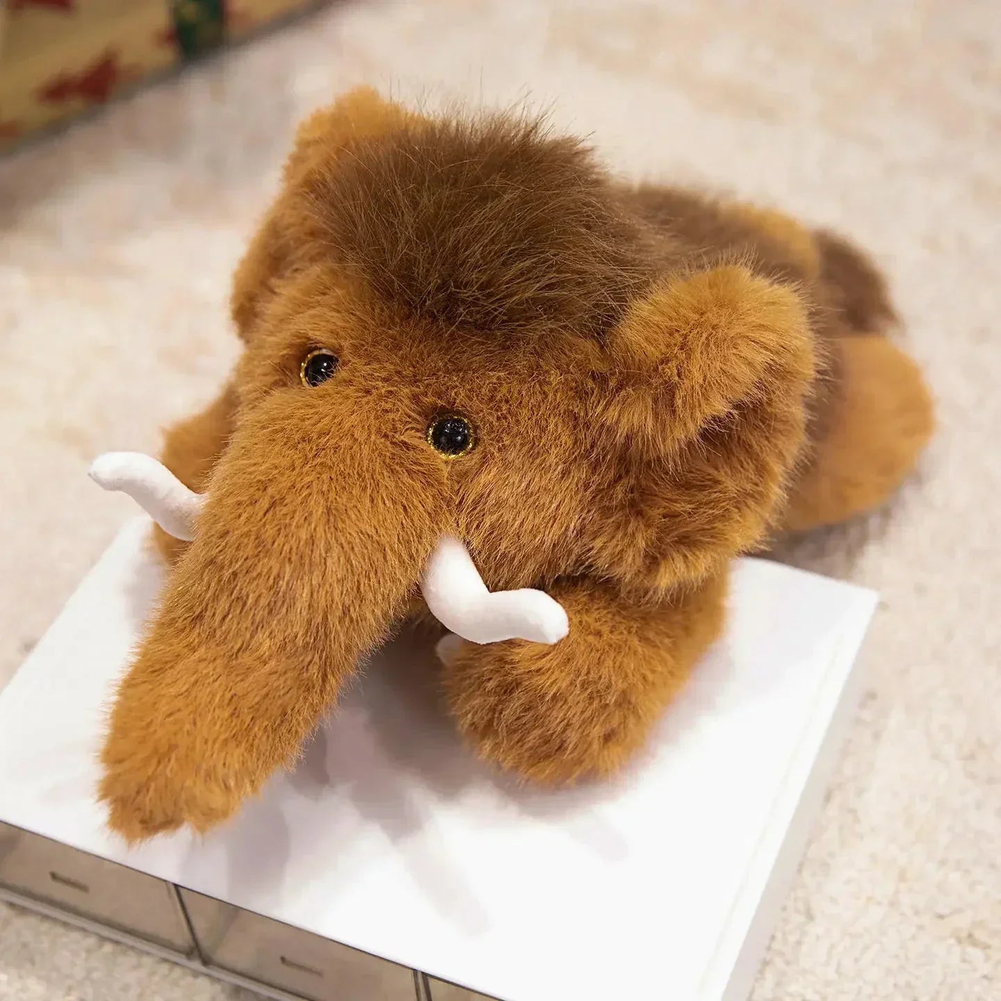 Cuddly Prehistoric Mammoth Soft Toy