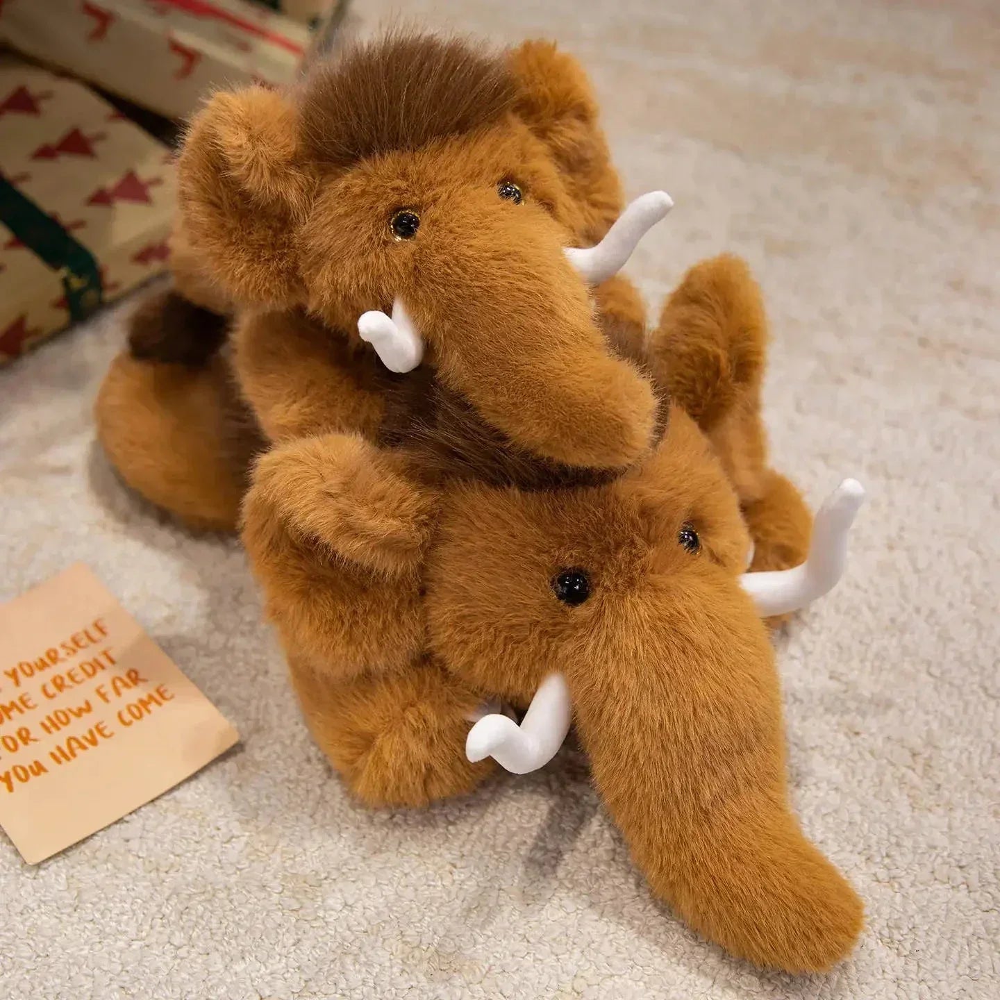 Cuddly Prehistoric Mammoth Soft Toy