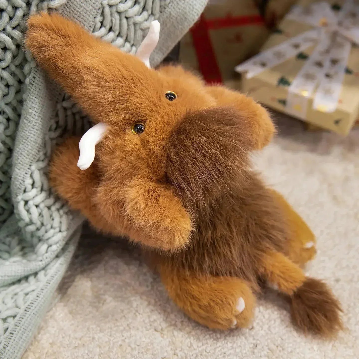 Cuddly Prehistoric Mammoth Soft Toy