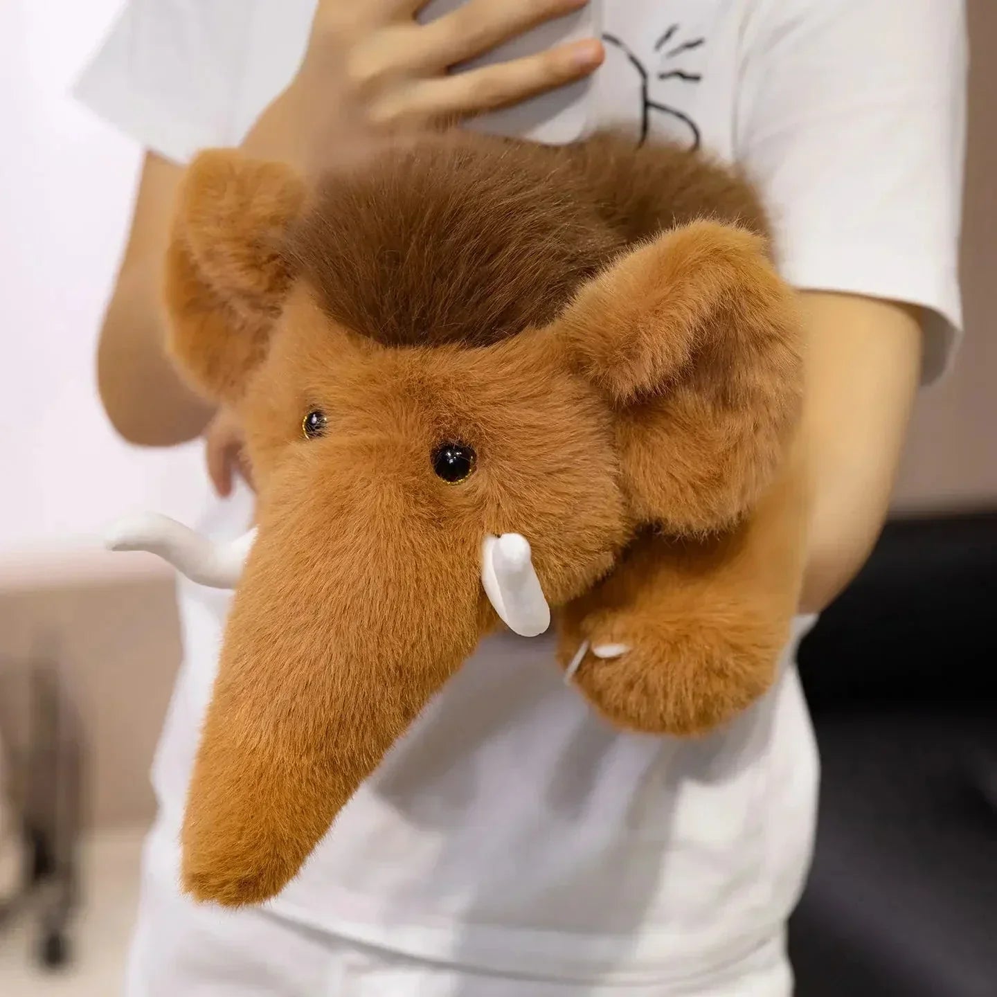 Cuddly Prehistoric Mammoth Soft Toy