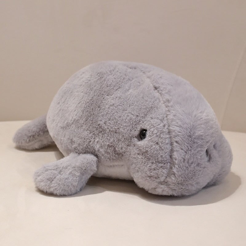 Cuddly White Manatee Soft Plush Toy
