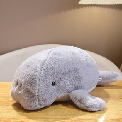 Cuddly White Manatee Soft Plush Toy