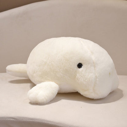 Cuddly White Manatee Soft Plush Toy