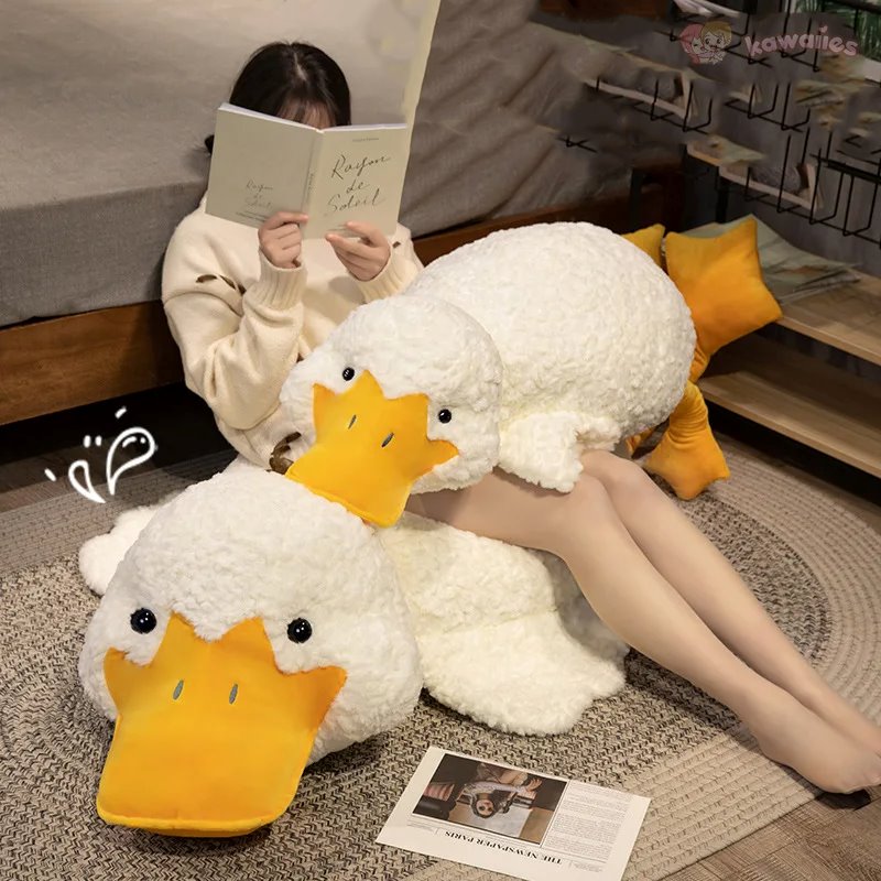 Big Soft White Duck Cuddly Plush Toy