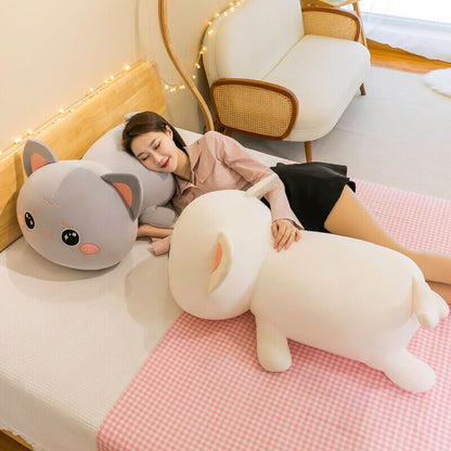 Cute Kawaii Cat Snuggle Plush Toys - Fesara