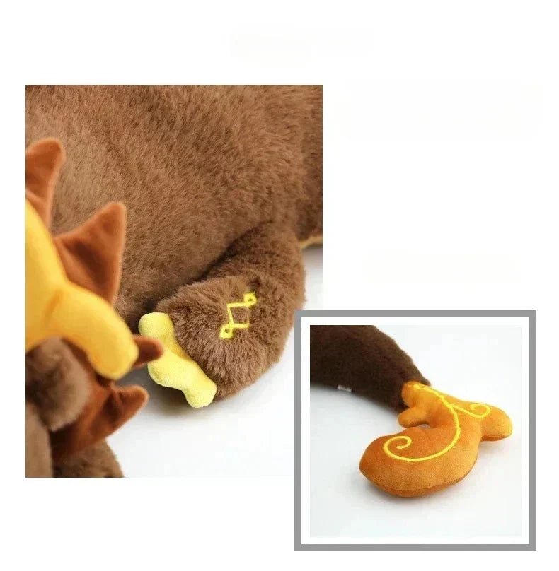 Brown Dragon Genshin Soft Plush Toy