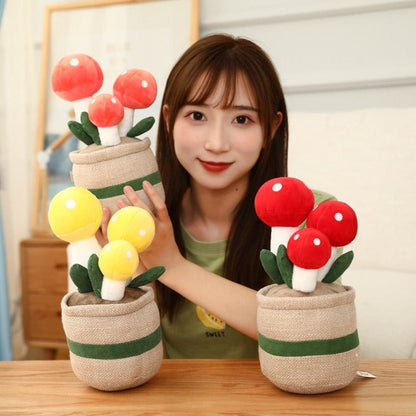 Cute Mushroom Planter Soft Toy