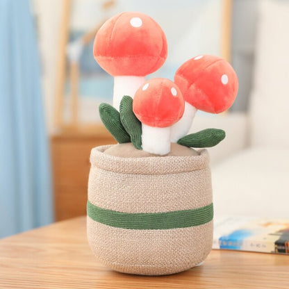 Cute Mushroom Planter Soft Toy