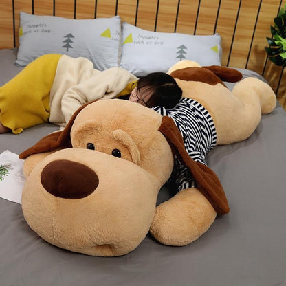 Cuddly Plush Dog Sleeping Companion
