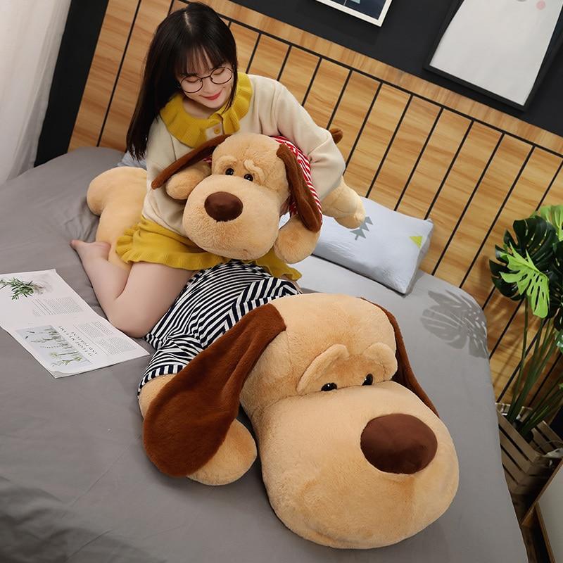 Cuddly Plush Dog Sleeping Companion