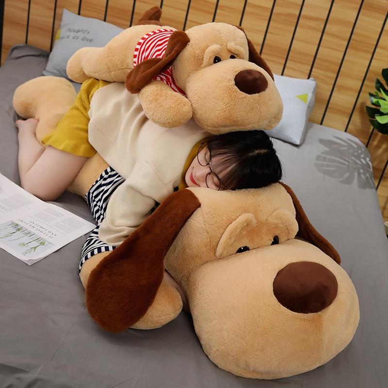 Cuddly Plush Dog Sleeping Companion