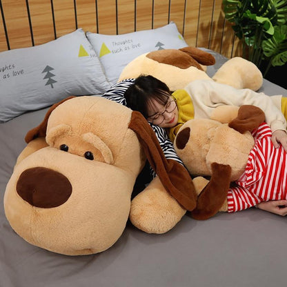 Cuddly Plush Dog Sleeping Companion