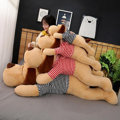 Cuddly Plush Dog Sleeping Companion