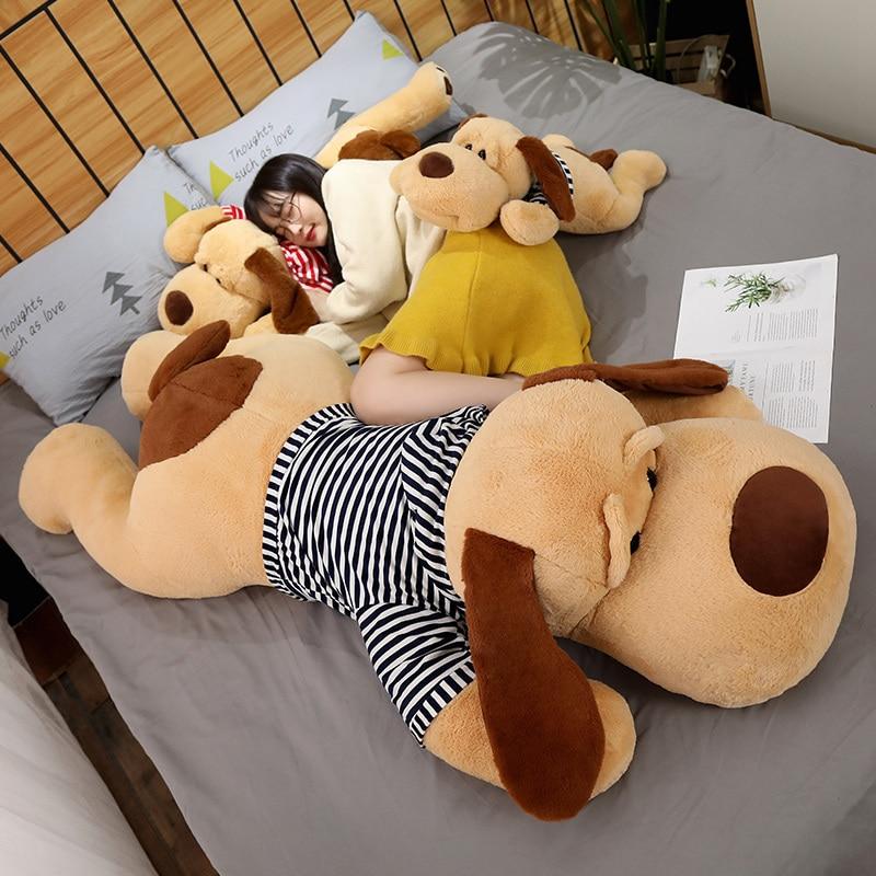Cuddly Plush Dog Sleeping Companion