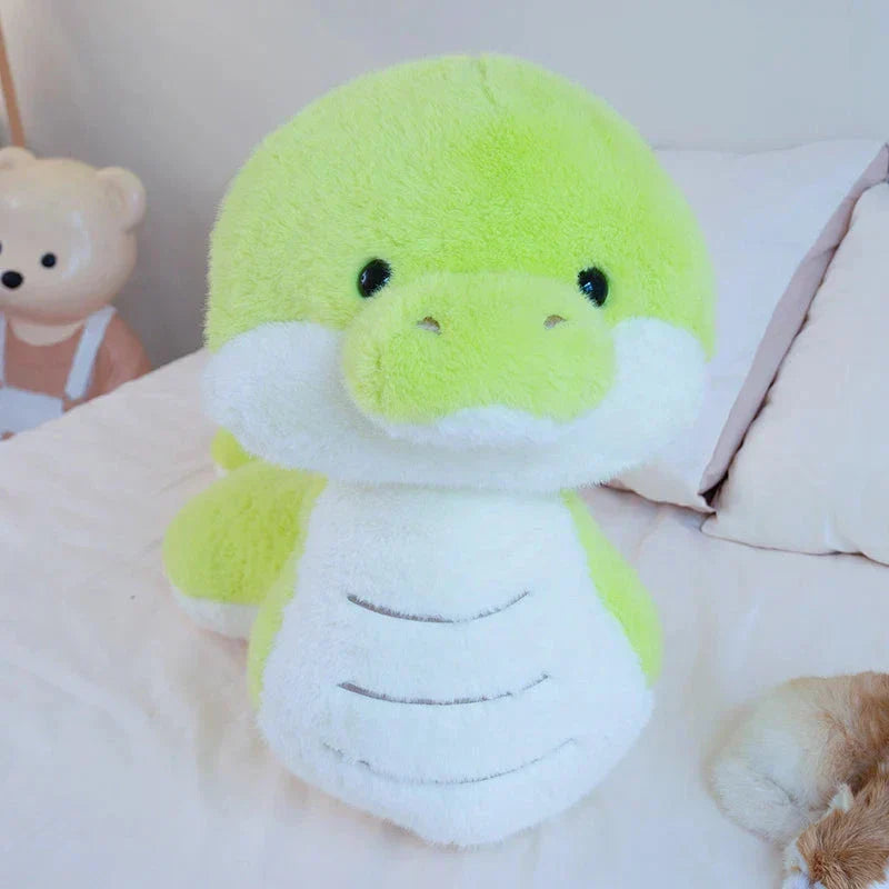 Colorful Green Plush Snake Toy - Fesara