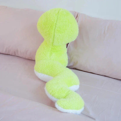 Colorful Green Plush Snake Toy