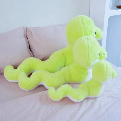 Colorful Green Plush Snake Toy