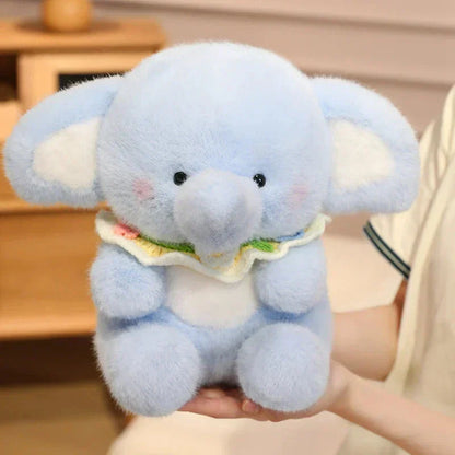 Cuddly Soft Blue Elephant Stuffed Animal