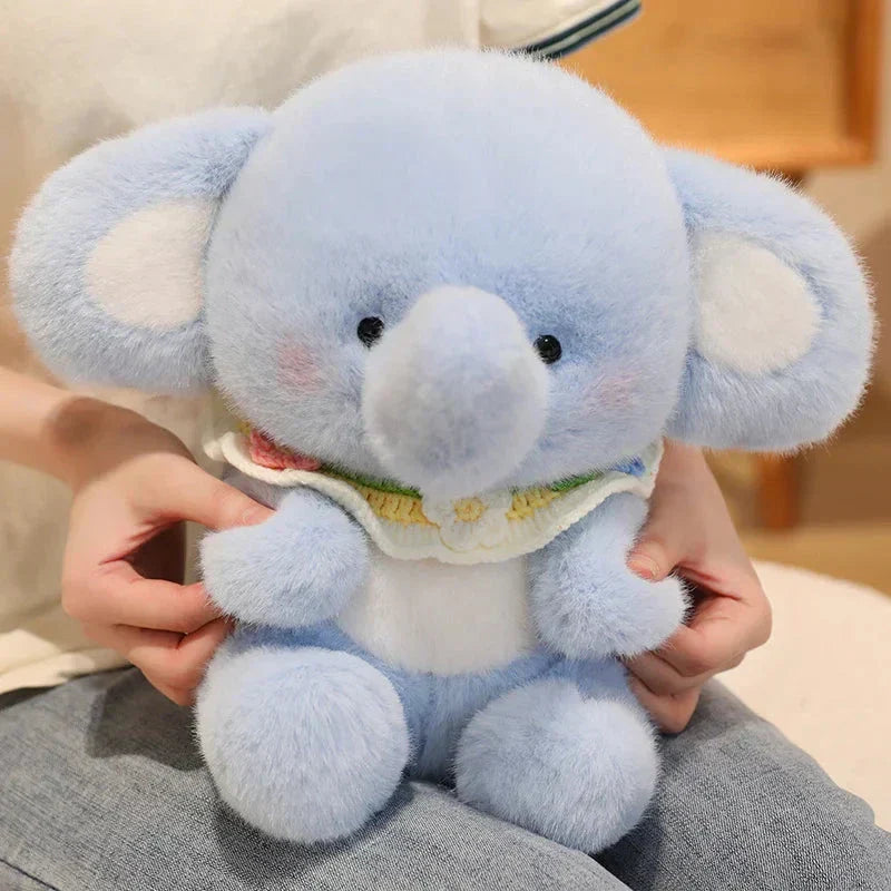 Cuddly Soft Blue Elephant Stuffed Animal