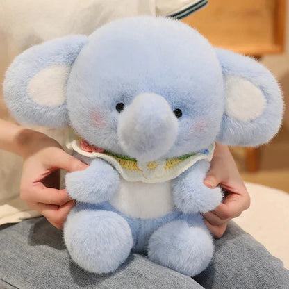 Cuddly Soft Blue Elephant Stuffed Animal