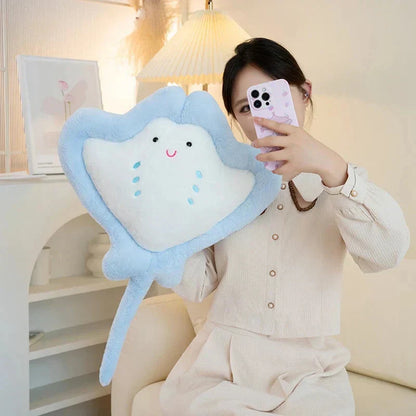 Soft Colorful Manta Ray Cuddle Toy