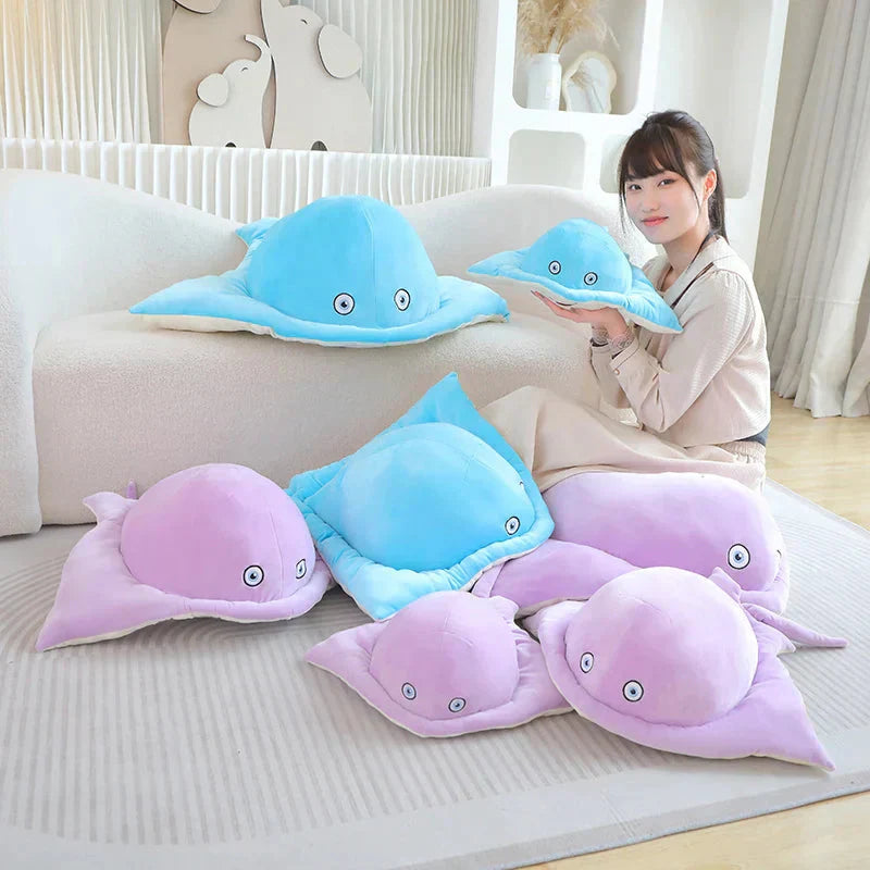 Soft Pastel Colorful Shark Plush Toys