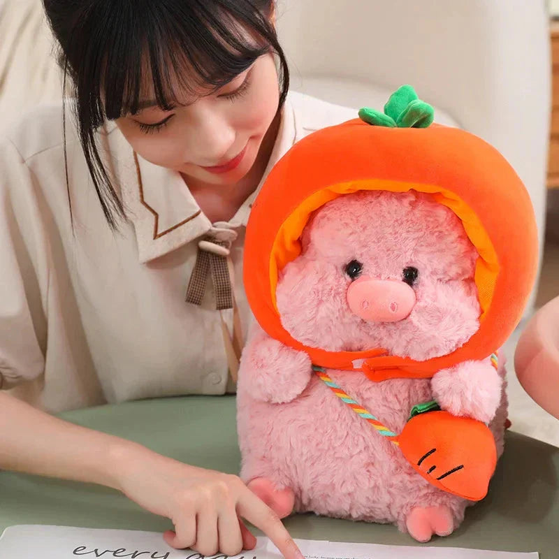 Cute Pig Plush Toy Vegetable Costume