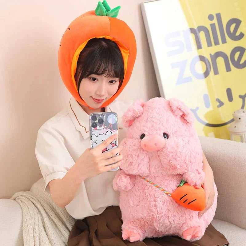 Cute Pig Plush Toy Vegetable Costume - Fesara