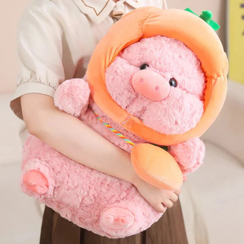 Cute Pig Plush Toy Vegetable Costume