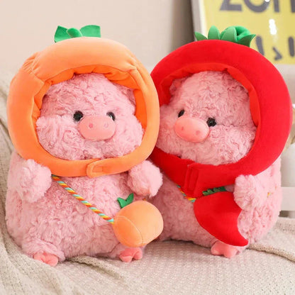 Cute Pig Plush Toy Vegetable Costume