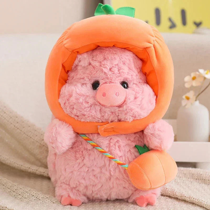 Cute Pig Plush Toy Vegetable Costume