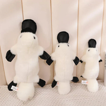 Cuddly Brown White Plush Platypus Toy