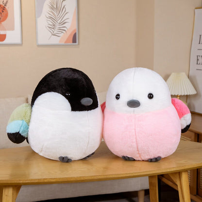 Colorful Fluffy Bird Stuffed Toys
