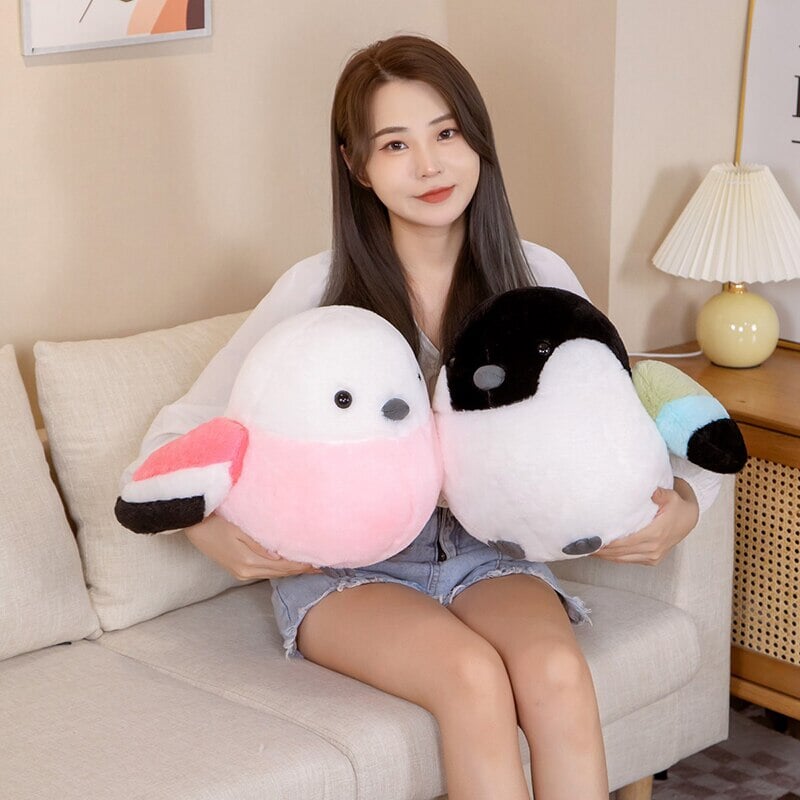 Colorful Fluffy Bird Stuffed Toys