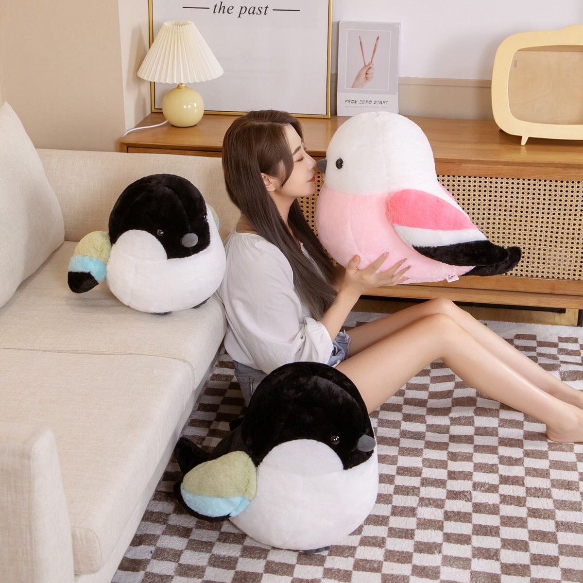 Colorful Fluffy Bird Stuffed Toys - Fesara