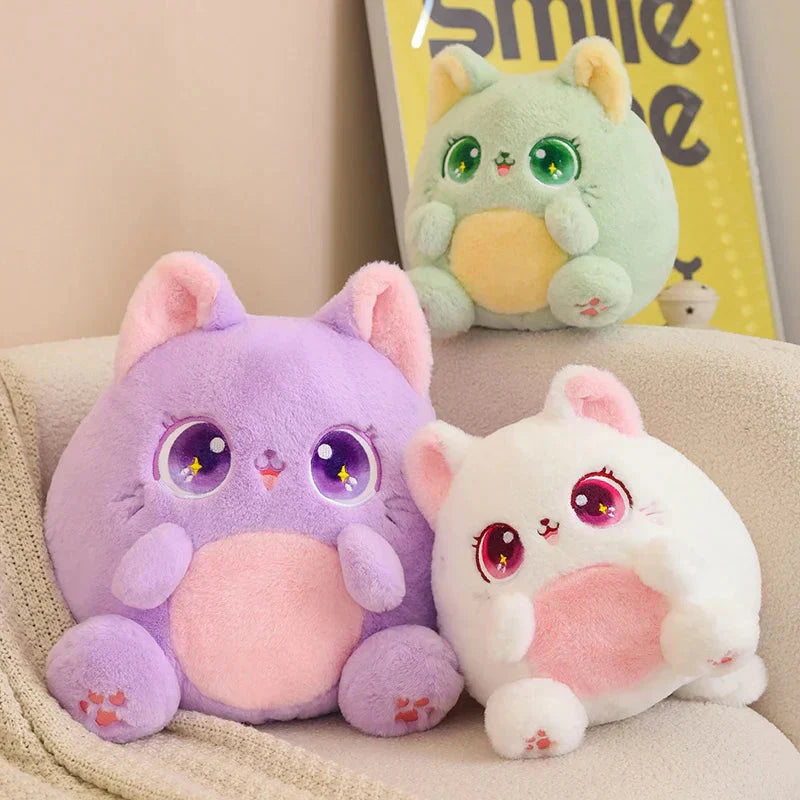 Colorful Soft Kitten Ball Plush Toys - Fesara