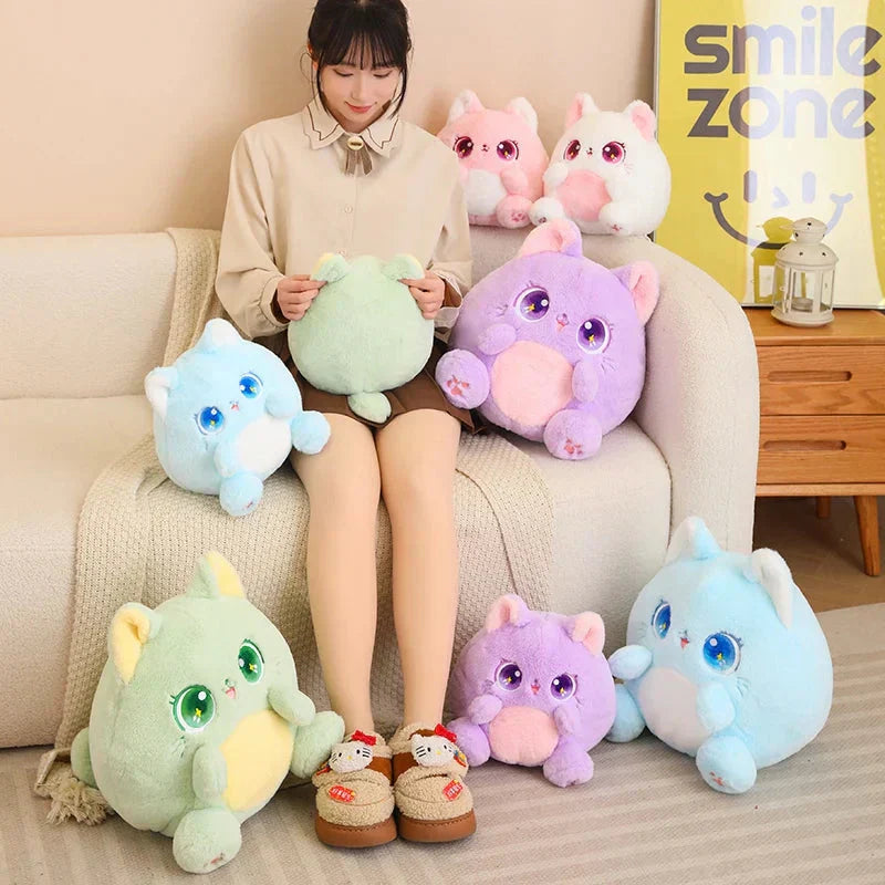 Colorful Soft Kitten Ball Plush Toys