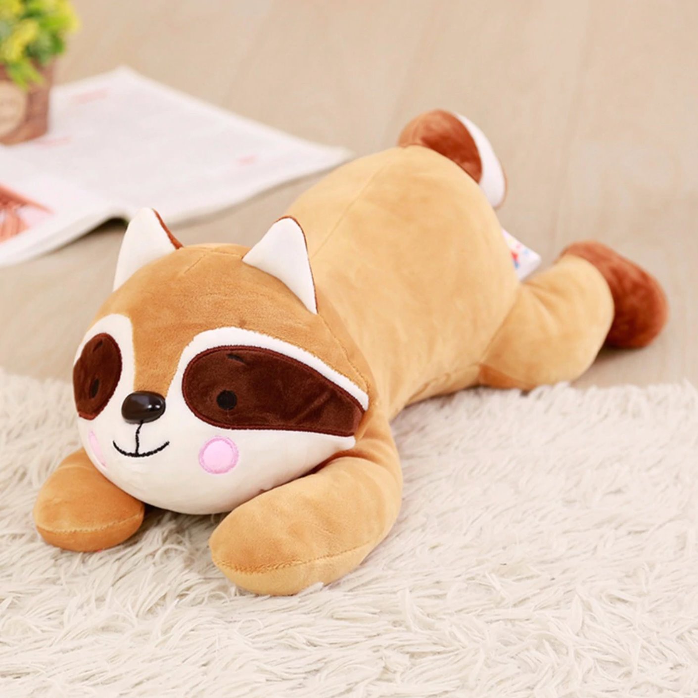 Cute Randy Raccoon Plush Toy