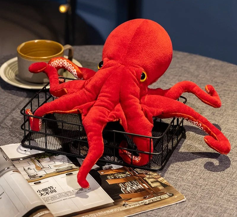 Colorful Realistic Octopus Soft Toy