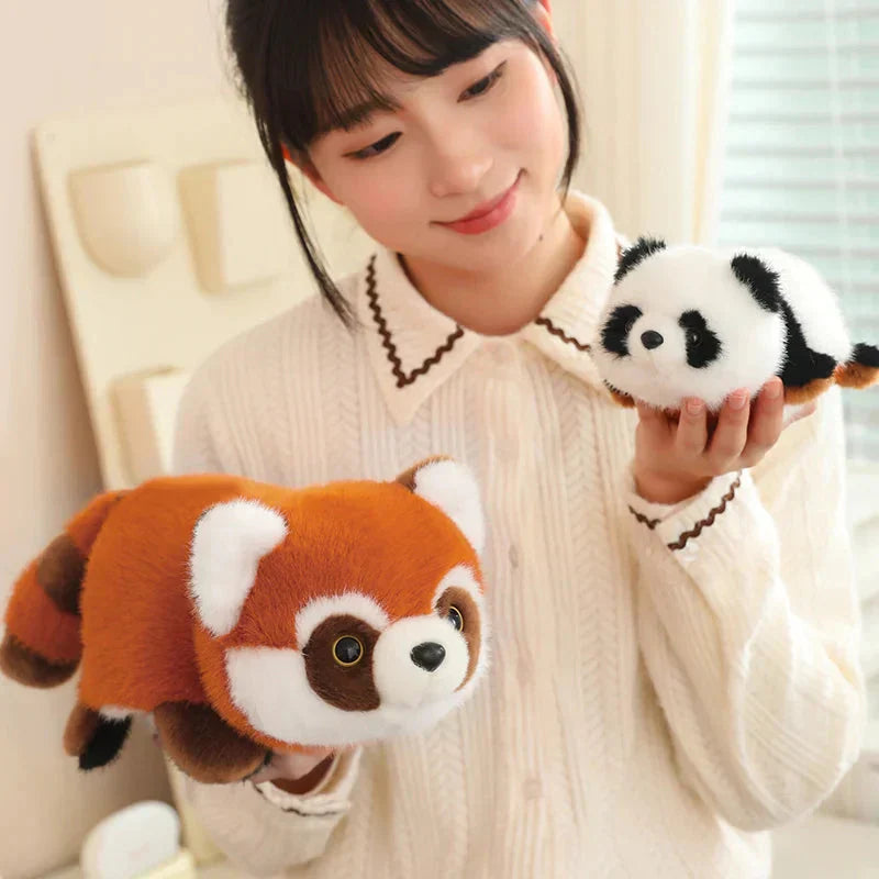 Cuddly Double Sided Red Panda Plush Toy - Fesara